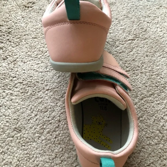 Pink Velcro Kids Sneakers - Picture 4 of 4